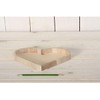 Artemio VIPPC Heart Shaped Tray, Wood, Beige, 21 x 3.5