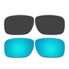 ACOMPATIBLE Replacement Polarized Black and Ice Blue Lenses for Oakley