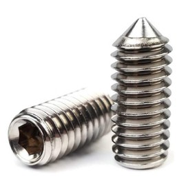 3/8"-16 Socket Set Screws Cone Point 304 Stainless Steel 3/8"-16 x 3/4" Qty 25