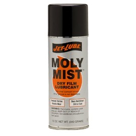 Jet-Lube Moly-Mist Specialty Oilfield Dry Film Lubricant, 12 oz Aerosol