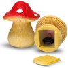 Red Mushroom Key Hider Box, Weatherproof Resin Spare Key Holder
