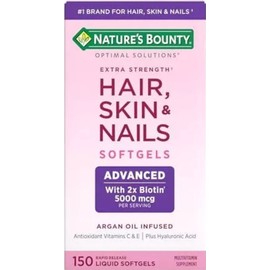Nature's Bounty Advanced Hair, Skin & Nails, Argan-Infused Vitamin Supplement...