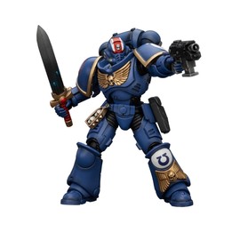 JOYTOY Warhammer 40,000 1/18 Action Figure UltramarinesHeroes of The Chapter Primaris Lieutenant Erastus Collection Model Birthday Gifts 15 Age+