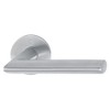 Hoppe Stockholm Lever Handle with Latch Rosett, Matt Stainless Steel,