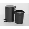 Corby Croft Pedal Bin in Black, 3 L
