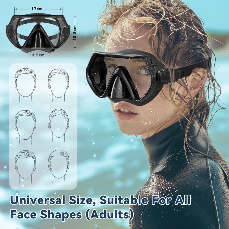 Diving Mask - black