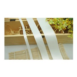 Altotux 1/4", 3/8", 1/2", 5/8", 7/8", 1.5" Red White Off-White Single Face Polyester Satin Ribbon Sewing Notions 50 or 100 Yards Value Pack (1/2 inches (100 yards), Off-White)