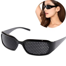 ピンホールメガネ 目の疲れ 眼筋運動に 視力調節 遠近兼用 疲れ目 リフレッシュ 眼筋力アップ 男女兼用