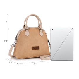 Wrangler Purse Satchel Bags for Women Top-handle Handbags and Purses Small Crossbody Bag with Detachable Strap WG243-818TN