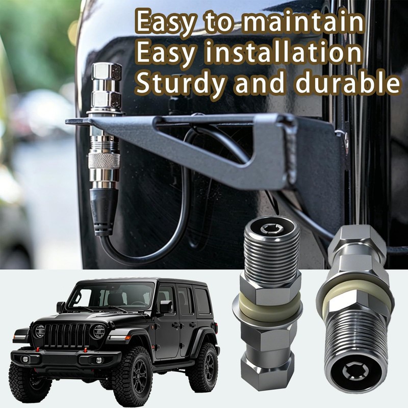 2-Pcs Universal Heavy Duty CB Antenna Stud Mount Adapter with