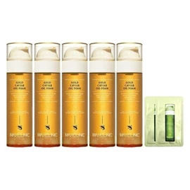 Max Clinic Oil Foam Cleansing Gold Caviar Large 110g x 5 + 5 Samples - Max Clinic Gold Caviar 5 x 110g + 5 Samples / 맥스클리닉 오일 폼 클렌징 골드 캐비어 대용량 110g 5개+샘플 5개 - 맥스클리닉 골드 캐비어 110g 5개+샘플 5개