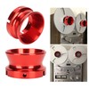 2Pcs NAB Hub Adapters for Studer ReVox Red Polished Aluminium