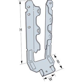 Simpson Strong-Tie LRU28Z - LRUZ Face-Mount Rafter Hanger - Adjustable Slope Wood Construction Connectors, 18-Gauge Steel, for 2x8 Solid Sawn Rafters (Each)