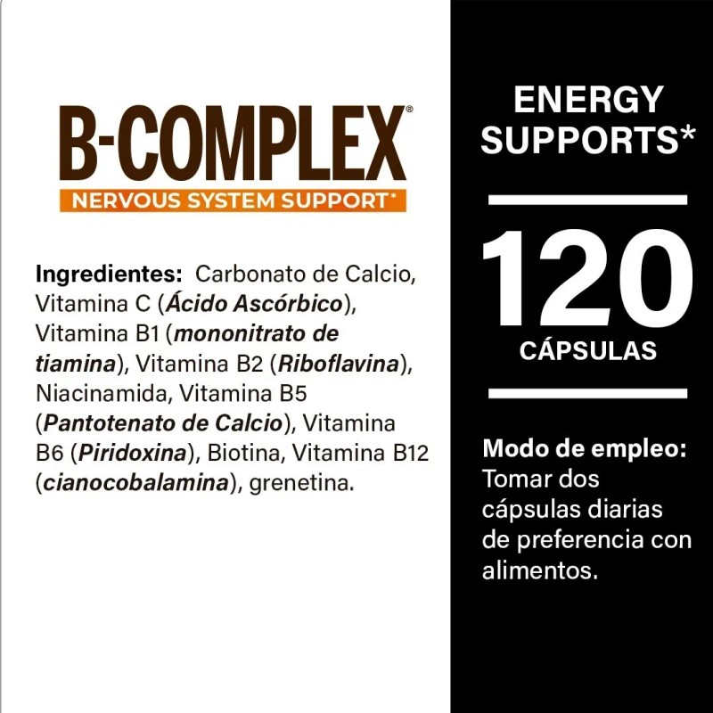 Naturela Complejo B Sistema Nervioso 120 Cps 700mg Sfn Sin