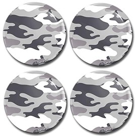 SkinoEu Car Sticker for Hub Caps Hub Caps Hub Caps Hub Cover Wheel Sticker 60 mm Camouflage Grey A 2260 Z