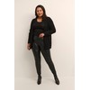 KAFFE CURVE Women's Plus Size Open Front Long Sleeves Sweater