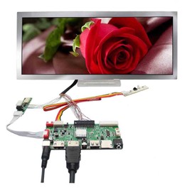 VSDISPLAY 12.3" 12.3 Inch 1920x720 IPS LCD Screen HSD123KPW2-D10 with USB SD Card LCD Controller Board VS-56S2 Multimedia Supports MP4