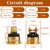 2 Pack Lighted Doorbell Button Replacement, Push Door Bell Ringer