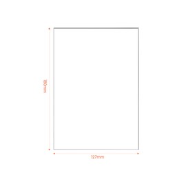 Pack of 10 Acrylic Glass Panels, Transparent Acrylic Sheets, Plexiglass Transparent Acrylic Sheet for Picture Frame, Glass Replacement DIY Projects, Picture Frame, Painting (180 x 127 x 2 mm)