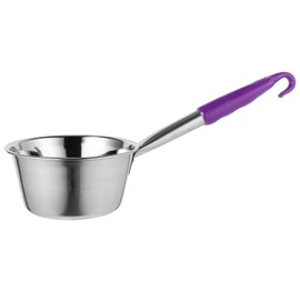 Toddmomy Water Ladle with Handle Stainless Steel Bath Water Ladle Dipper Metal Camping Water Scoop Garden Watering Cup Shampoo Ladle Cup for Kitchen Bathroom Garden