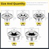 Mardatt 80Pcs Push on Pushnut Cap Stud 1/2", 1/4", 5/16",