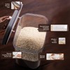 LivLab Rice Container - 25 Lbs/12KG/12L Rice Dispenser Storage with