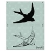 Stencil1 Bird Stencil Durable Quality Reusable Stencils for Painting, Arts,