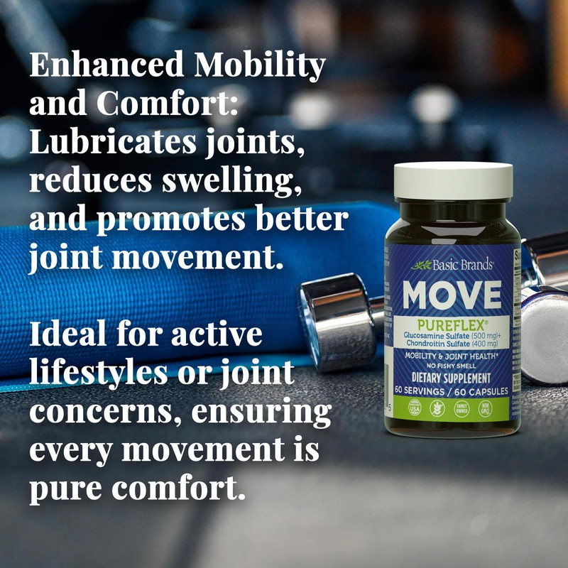 Basic Brands - MOVE Pureflex Glucosamine Chondroitin - Joint Support
