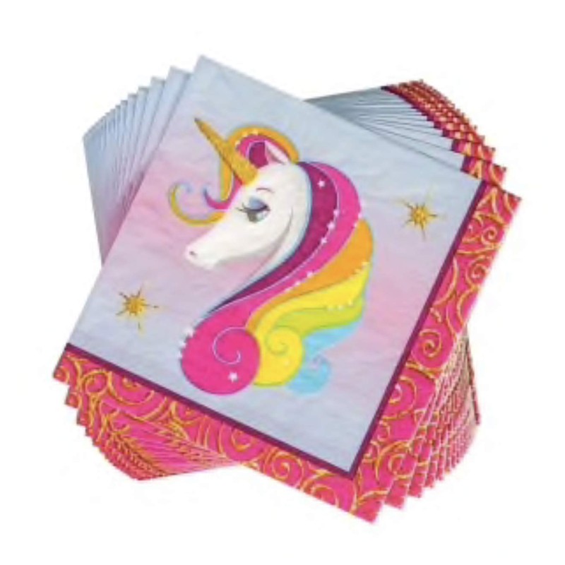 Creative Converting Unicorn Luncheon Paper Napkins, 20 ct