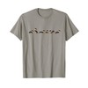 Dachshund Pearl Necklace Minimalist Dog Print Kpop T-Shirt
