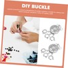 NUOBESTY 8pcs Necklace Separator Clasps for Jewelry Creation Multi-Strand Connector