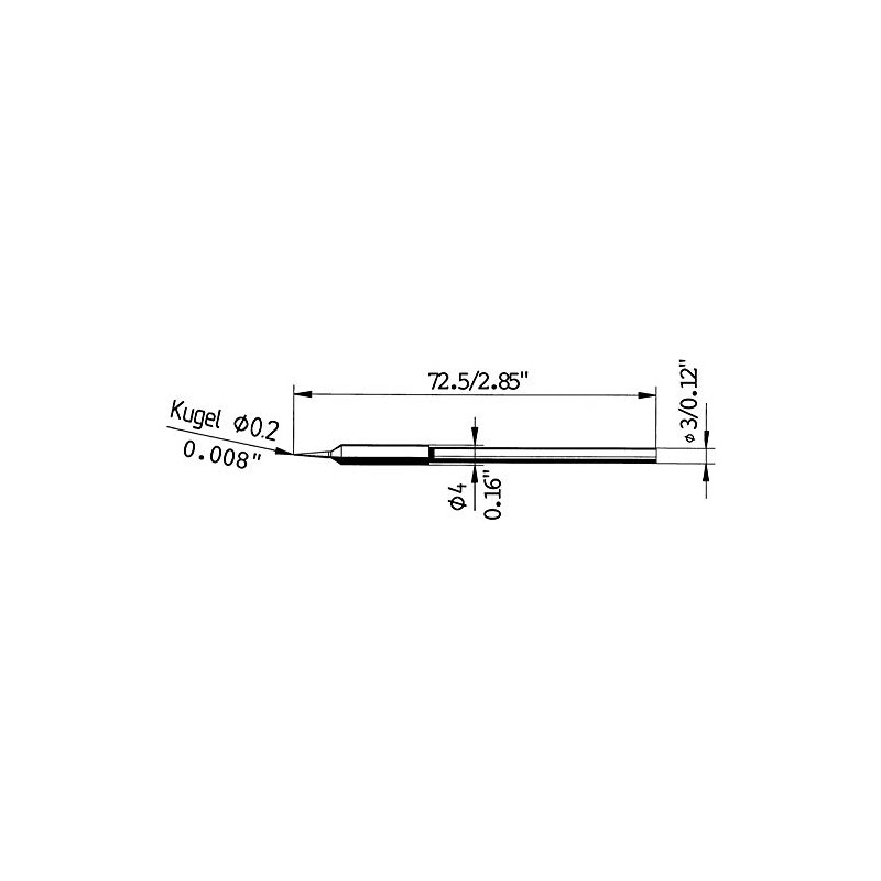 Ersa Soldering Tip 0.2 mm