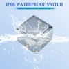 Weatherproof Electrical Outdoor Switch, Single Wall Light Switch IP66 Waterproof,