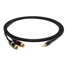 enoaudio Mogami 2534 Quad Y-Cable | Amphenol 3.5mm Mini TRS – Neutrik RCA (L,R) | HiFi - 1.0 m