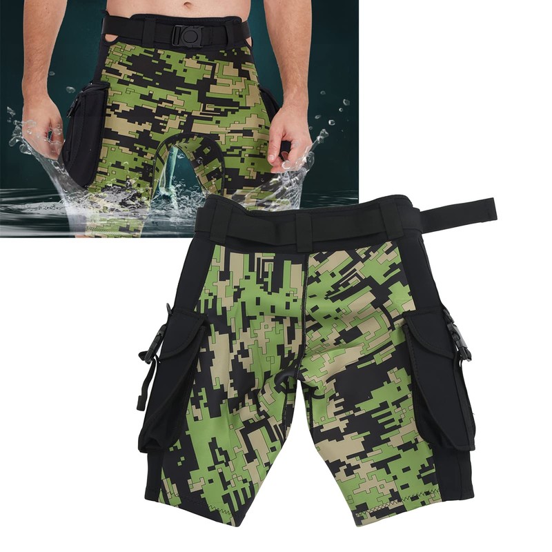 Wetsuit Shorts, 2.5mm Diving Shorts for Men With Pocket, Quick