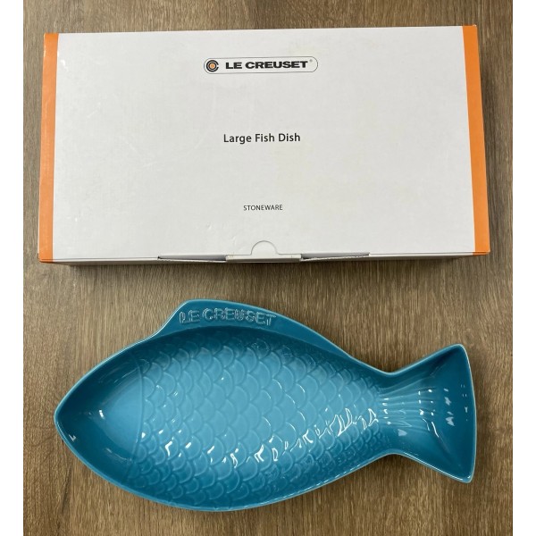 Le Creuset "Caribbean" LE CREUSET 12" Large Fish Dish Stoneware