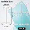 eggigi 6 Pcs Hat Stands, 12 Inches Round Transparent Base,