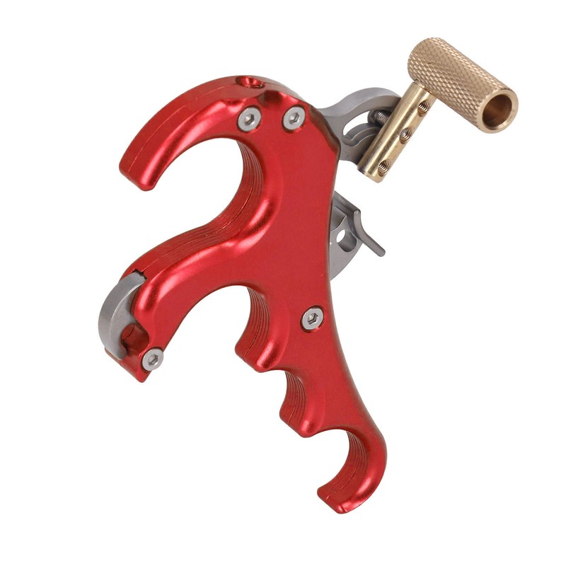 Bow Release Aids Aluminum Alloy Sensitivity Adjustable 4 Fingers Compound