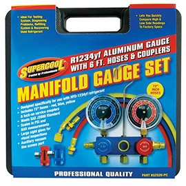 TSI Supercool 37520-PC Aluminum Manifold Gauge Set (HFO-1234yf)