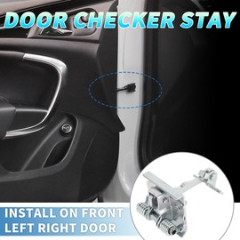 A ABSOPRO Door Check Strap Stopper Limiter No.9181A9 Door Check Bracket Stop for Citroen Xsara 1997-2005 Metal Front Left Right Door Checker Arm Assembly