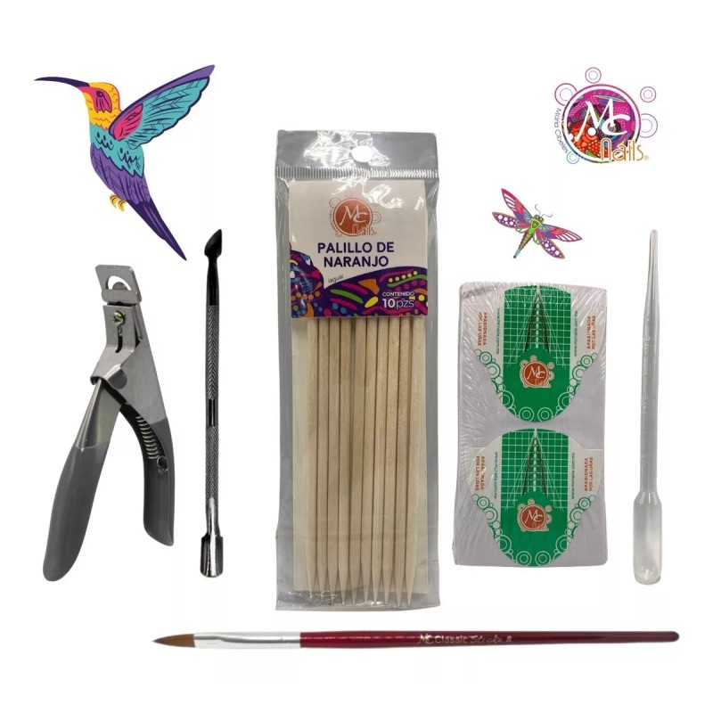 Mc Nails Kit Mc Nails. Uñas Acrílicas + Lámpara+ Regalo.