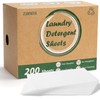 Laundry Detergent Sheets, 200 Count, Fragrance Free, Eco-Friendly, Plastic-Free, Hypoallergenic,