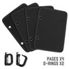 LIVANS Tactical Patch Booklet Organizer, Flip-Page Patch Book Mini Display