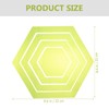 VILLCASE 4Pcs Hexagon Shaped Quilting Template Sewing Patchwork Ruler Sewing