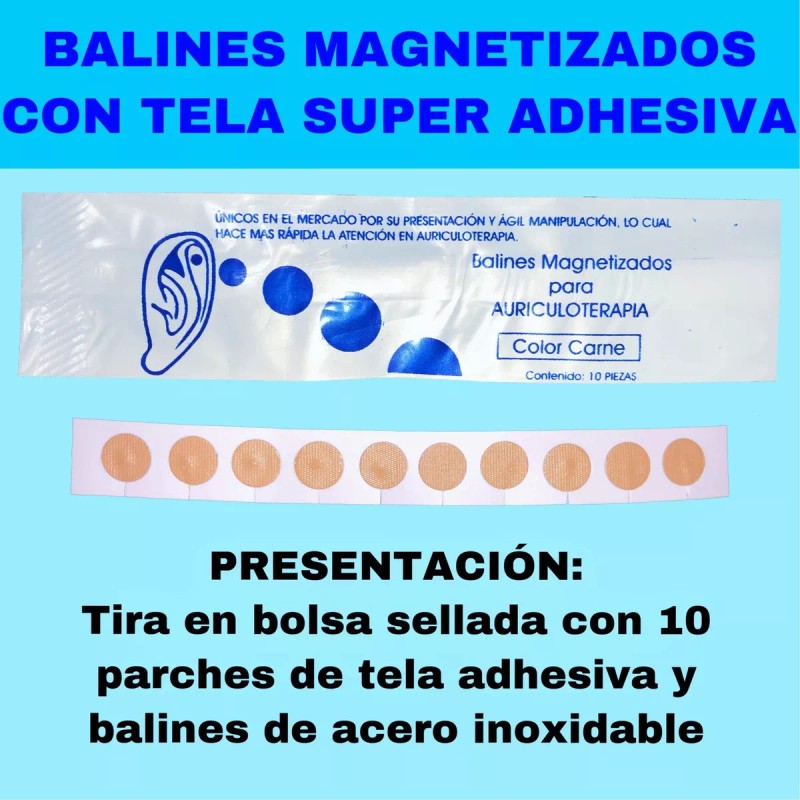 Bledkar Balines Con Parche Auriculoterapia 500 Piezas