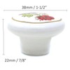 yueton 6Pcs 1-1/2 inch Hand Painted Ceramic Knobs Kitchen Cabinet