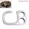 Undisclosed 5 Silver Hook Clasps - 26mm x 17mm(1" x