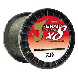 Daiwa J-Braid Grand X8, Filler Spool, Chartreuse, Mono Dia.= 6lb.