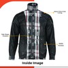 Daniel Smart Men's Motorcycle Shirt Plaid Biker Flannel Jacket Removable