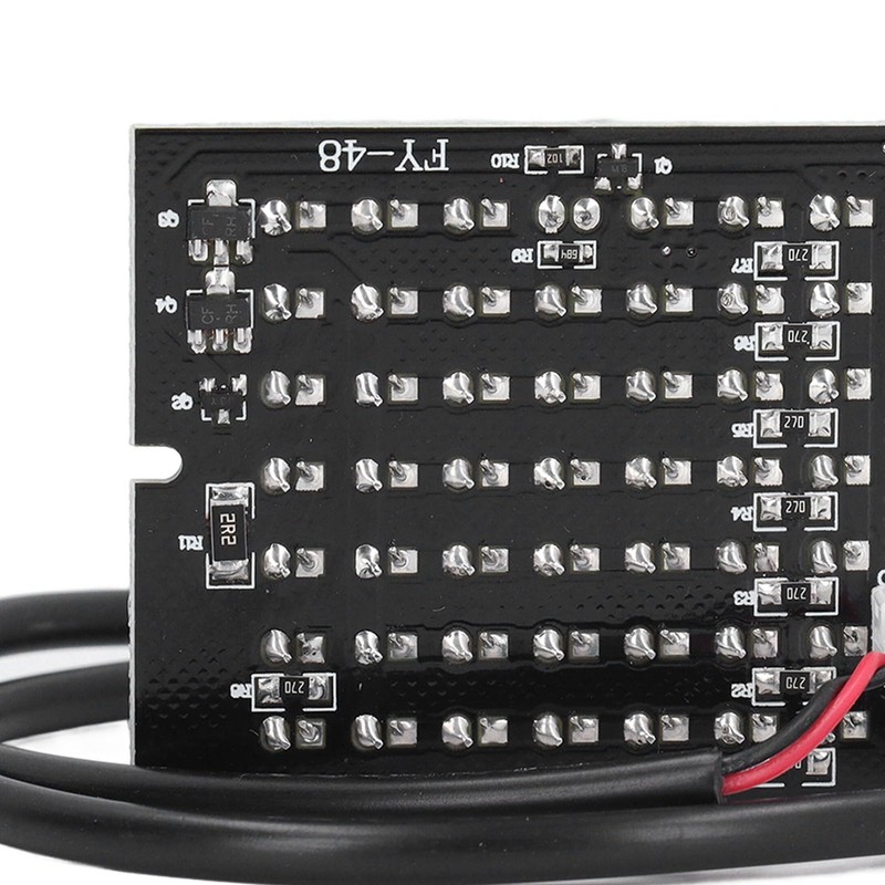 lvifloae 940nm DC12V Infrared Camera Lamp Board 48 LEDs Automatic